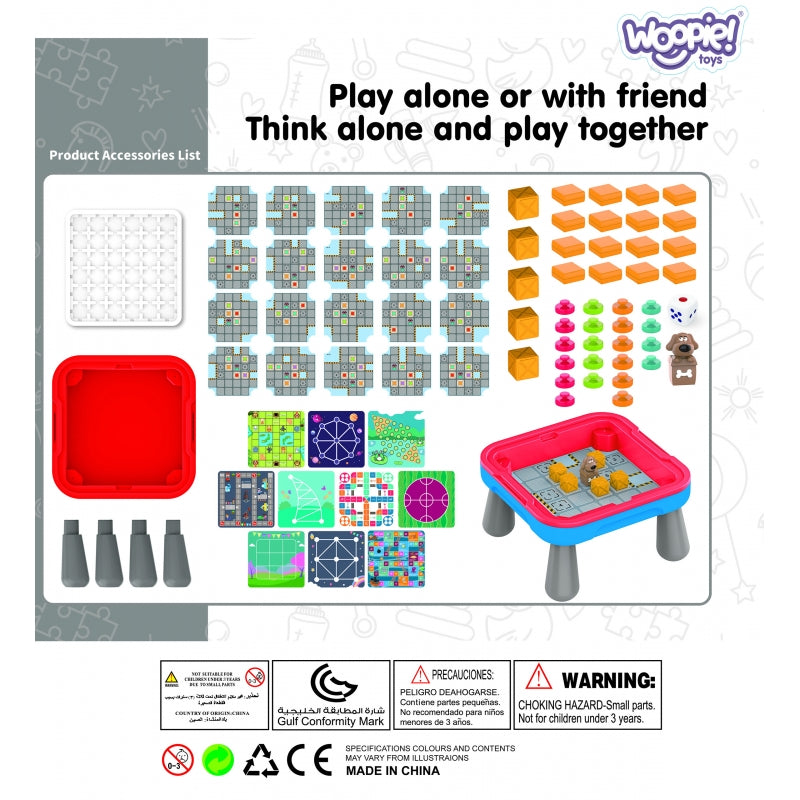 Žaidimų stalas vaikams su žaidimais 10in1, WOOPIE