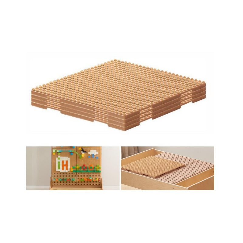 Medinis mokomasis stalas su priedais ir 563 kaladėlėmis, MASTERKIDZ