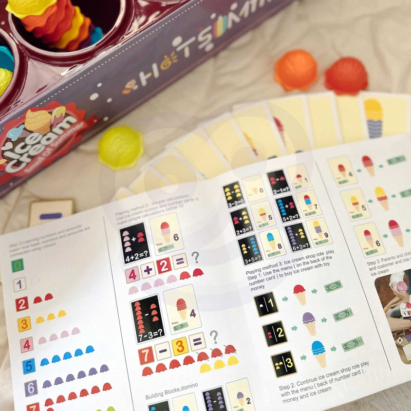 Vaikiška ledų parduotuvė su priedais 87 el, WOOPIE