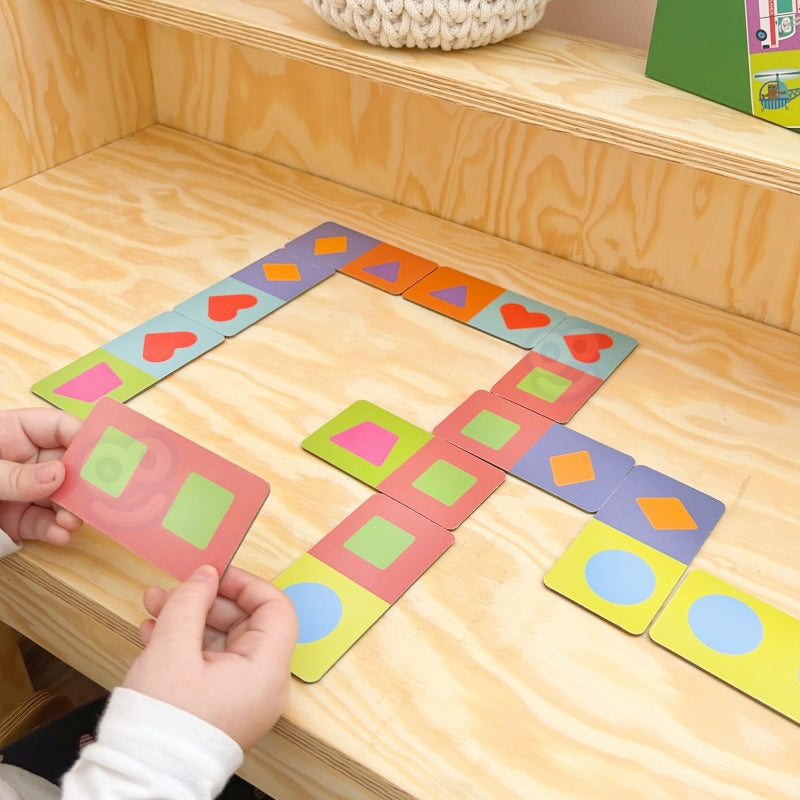 Edukacinis Montessori domino žaidimas, gyvūnai, WOOPIE