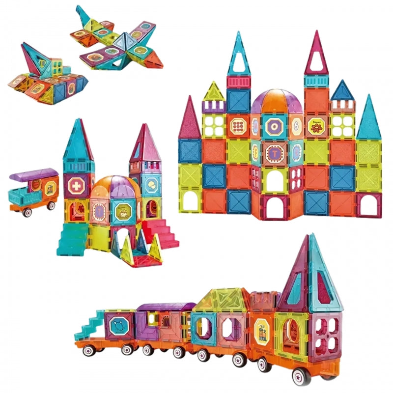 3D magnetinis statybinis konstruktorius 71 el., WOOPIE