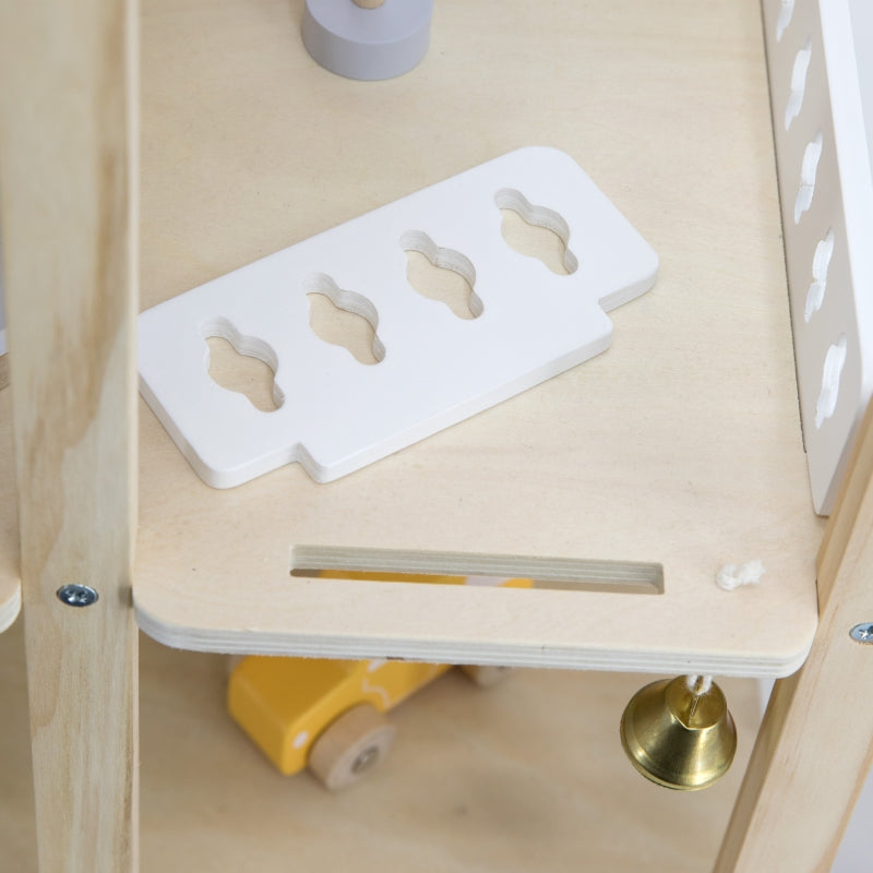 Medinis lėlių namelis su lėlėmis ir aksesuarais, VIGA