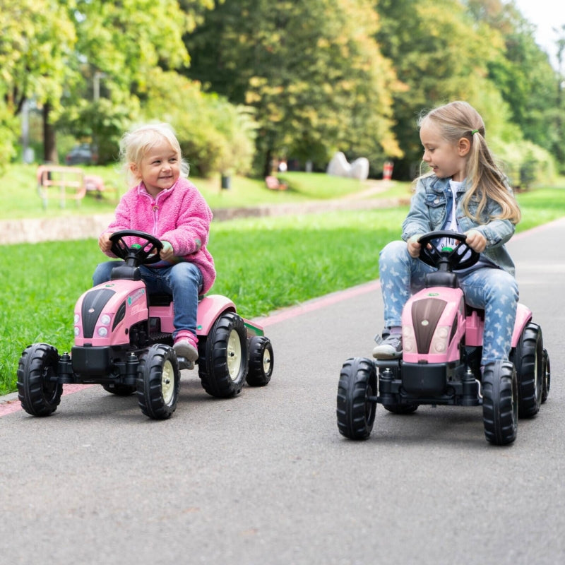 Minamas traktorius su priekaba Country Star Falk, rožinis