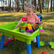 Vaikiškas vandens ir smėlio stalas 2in1 su priedais, WOOPIE