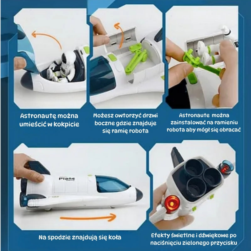 Kosminio laivo ir roverio rinkinys vaikams, WOOPIE