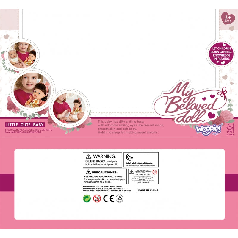 Lėlės ir priedų rinkinys 30 cm, WOOPIE