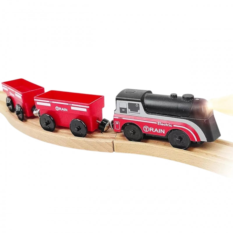 Žaislinis elektrinis traukinukais su vagonais Woopie