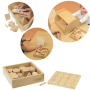 ,,Paliesk ir atspėk" Žaidimas Atspėk 12 elementų formas ,,Masterkidz"