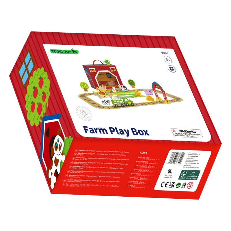 Medinis ūkio figūrėlių rinkinys lagamine, TOOKY TOY