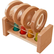 Medinis padidinamųjų stiklų rinkinys vaikams su laikikliu