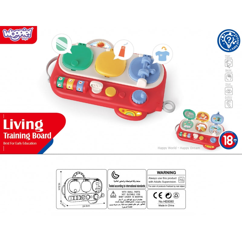 Interaktyvus žaislas, raudonas, WOOPIE BABY