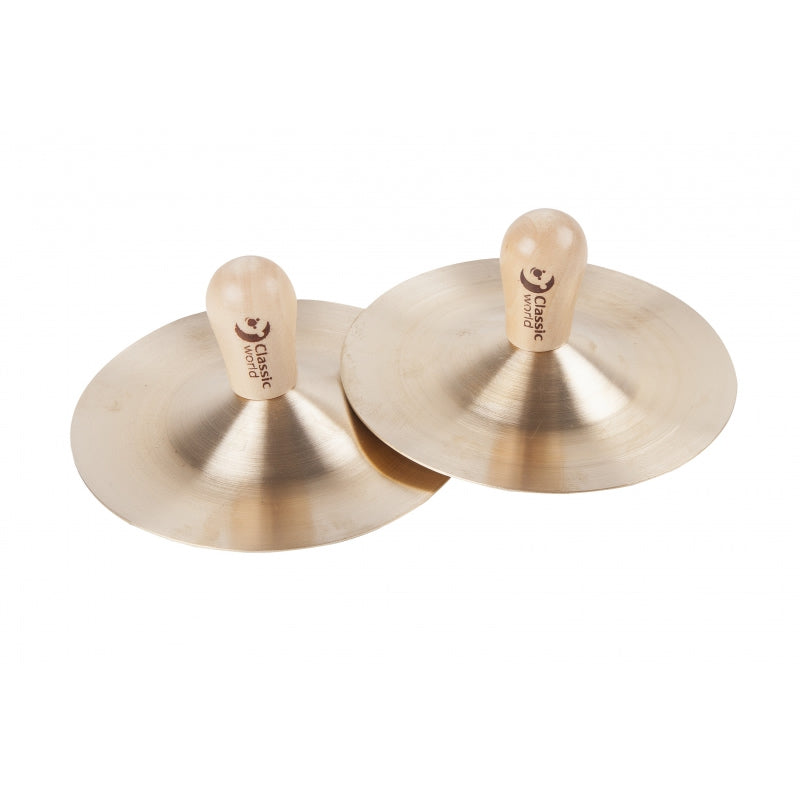 Medinis muzikinis instrumentas lėkštės didelės 2 vnt