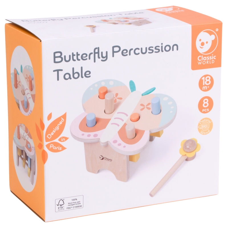 Montessori drugelio formos kalimo rinkinys su plaktuku, CLASSIC WORLD