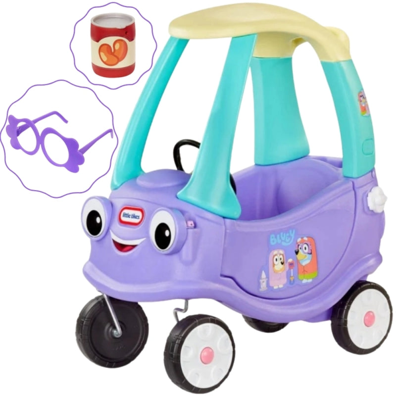 Paspiriamas automobilis vaikams “Cozy Coupe Bluey”, Little Tikes