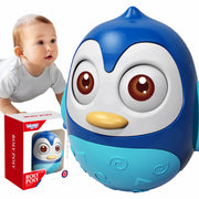 Sensorinis žaislas ir kramtukas , WOOPIE, pingvinas, mėlynas