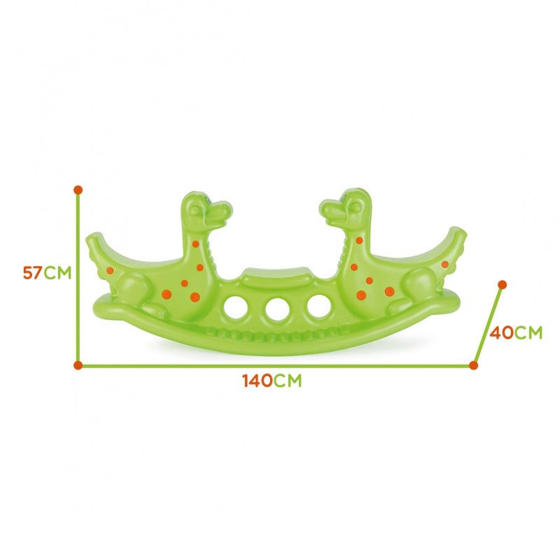 Sūpynės vaikams Dinozaurai WOOPIE, šviesiai žalios