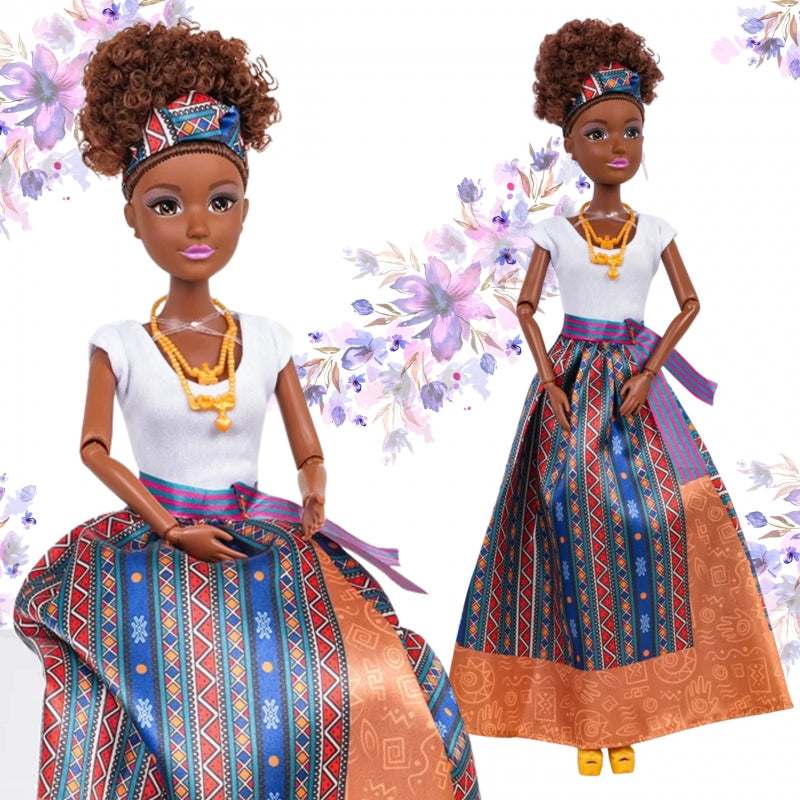 Lėlė Lili Mulatto su elegantiška suknele, WOOPIE ROYAL