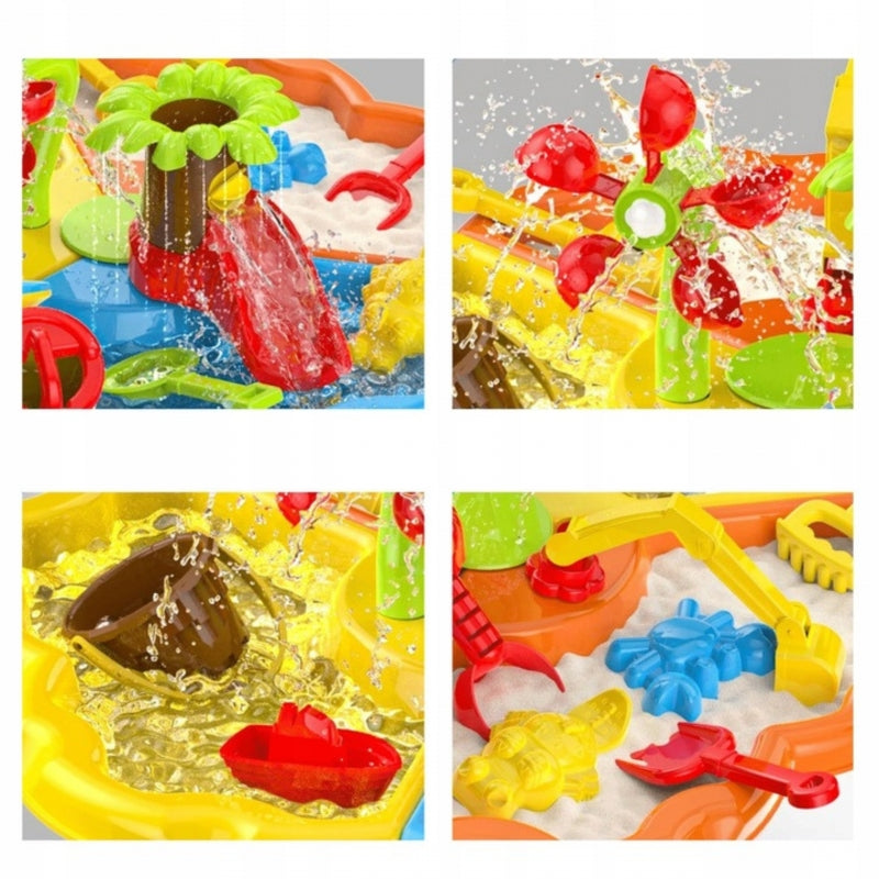 Smėlio ir vandens stalas su kėdute 2in1, WOOPIE