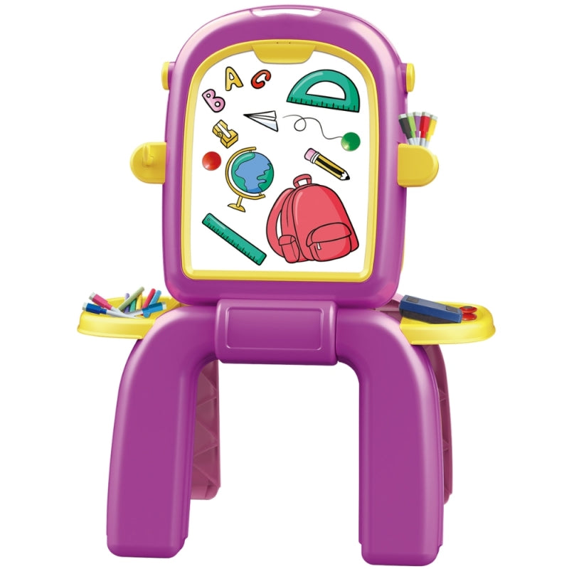 Dvipusė piešimo lenta vaikams 2in1, WOOPIE