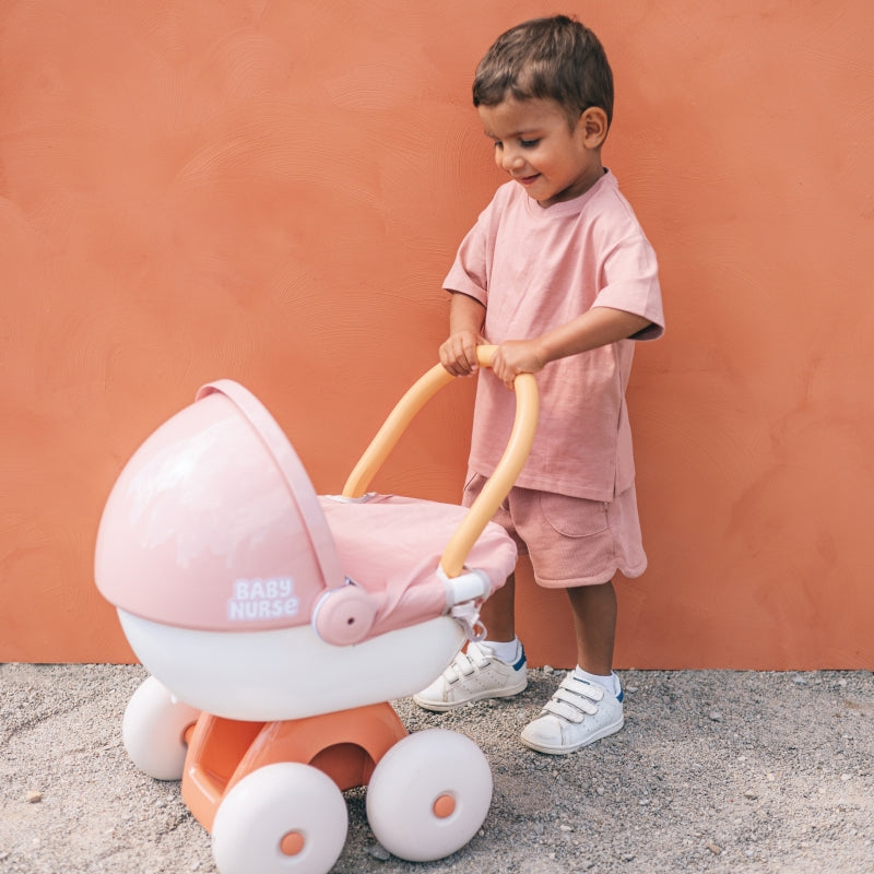 Lėlės vežimėlis su plastikiniu gaubtu SMOBY „Baby Nurse“