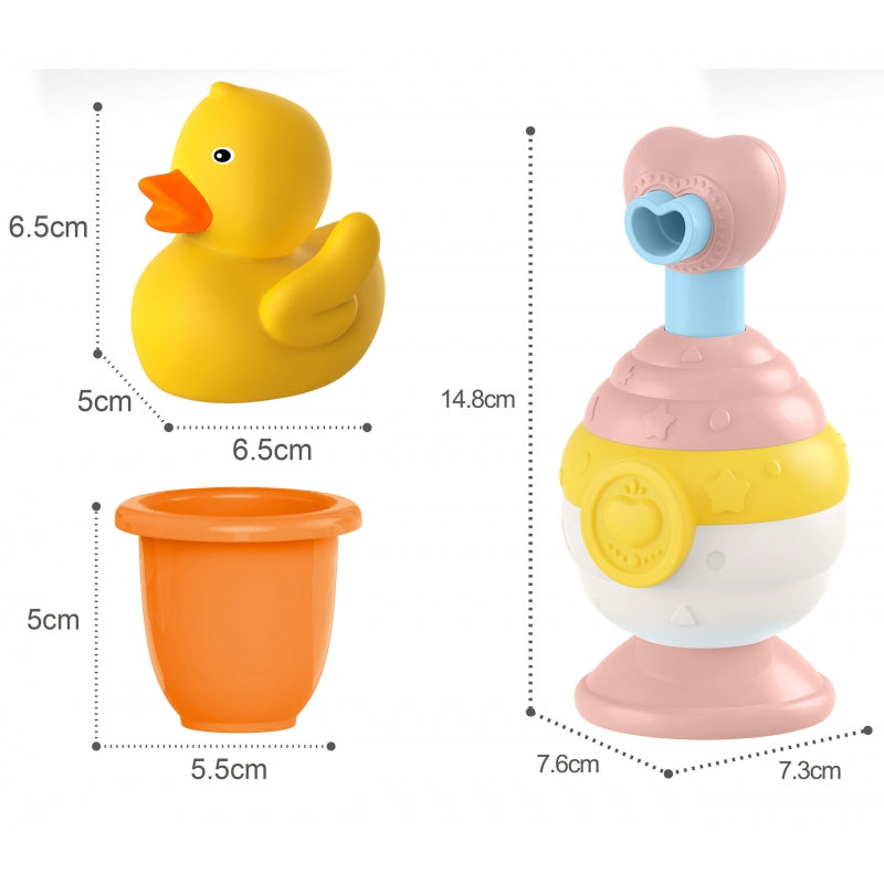 Vonios žaislų rinkinys su muilo dozatoriumi, WOOPIE