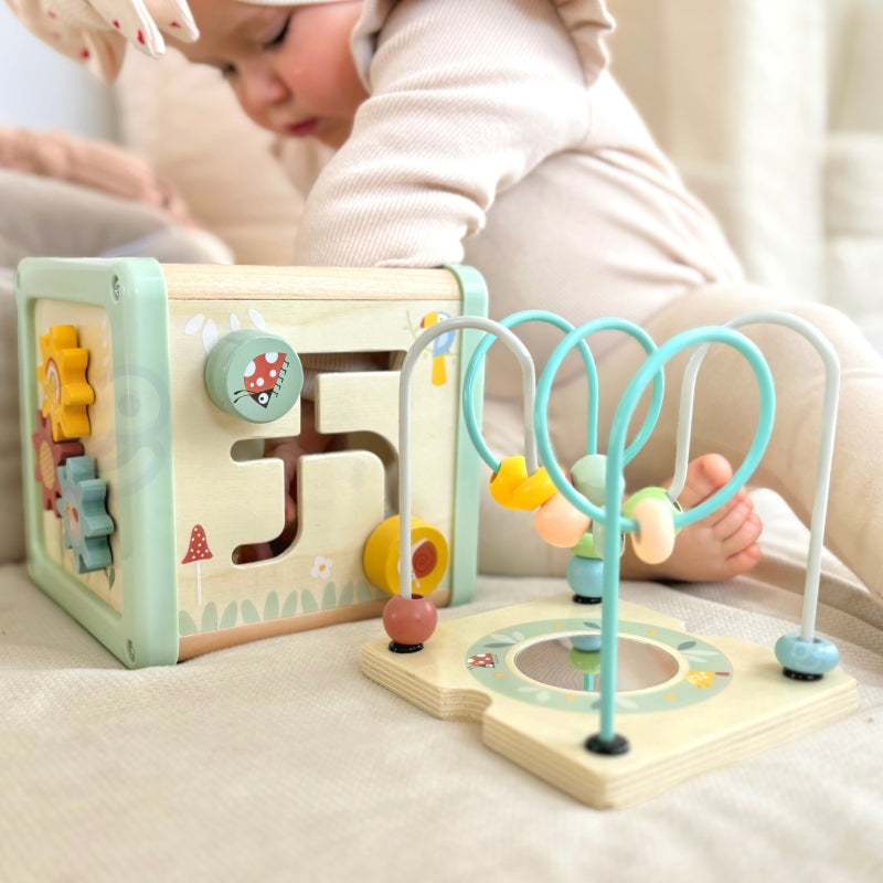 Daugiafunkcinis medinis veiklos kubas vaikams, WOOPIE GREEN