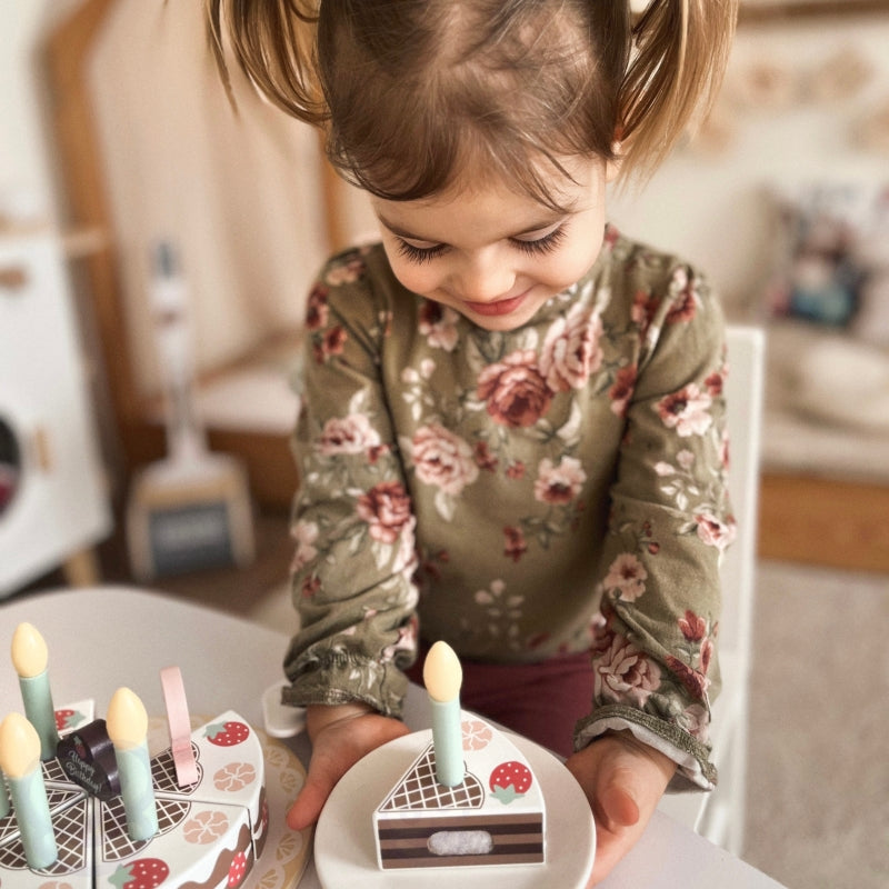 Medinis gimtadienio torto rinkinys su priedais, TOOKY TOY