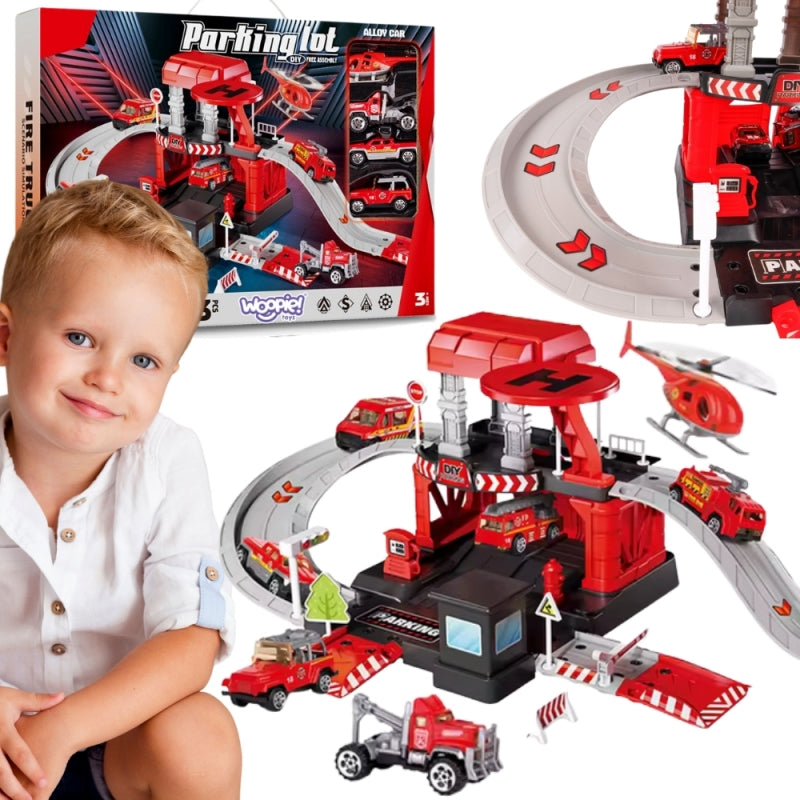 Daugiaaukštė automobilių stovėjimo aikštelė „Gaisrinė“ su priedais 43 vnt. WOOPIE