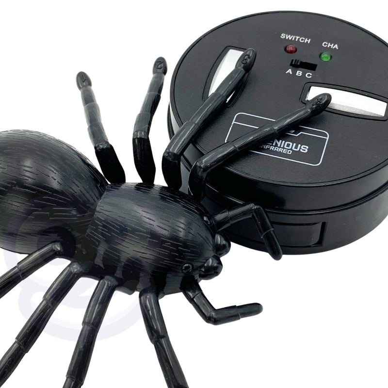 Nuotoliniu būdu valdomas voras su šviesos efektais, juodas, WOOPIE