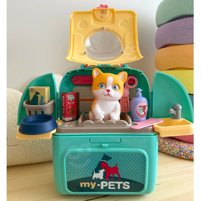 Nešiojamasis gyvūnų grožio salonas 2in1 kuprinėje, WOOPIE