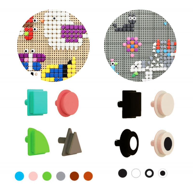 MASTERKIDZ STEM, geimetriniai elementai, 256vnt.