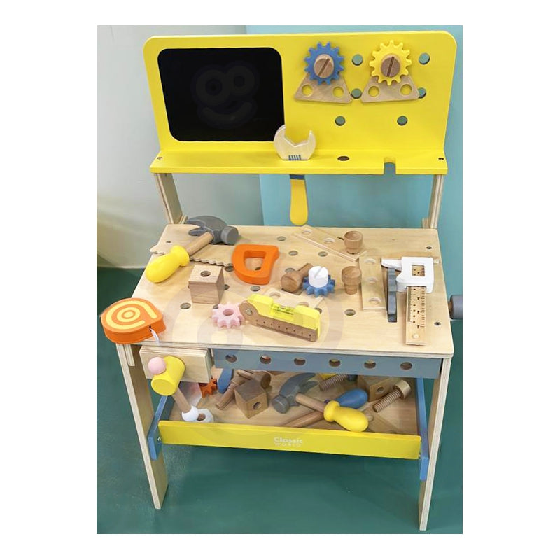 Medinis darbastalis su piešimo lenta ir priedais,  Classic World