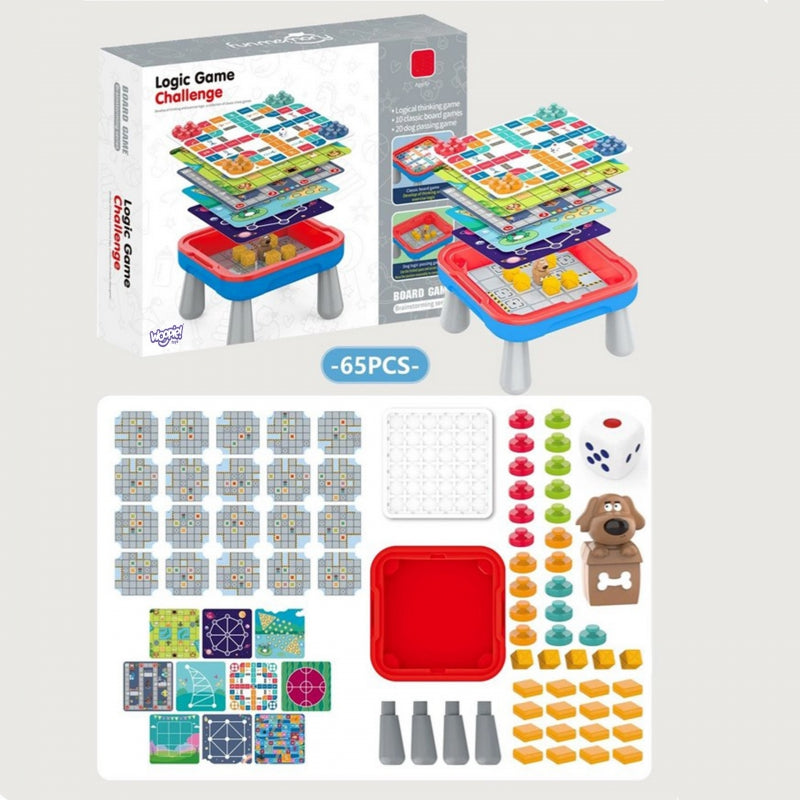 Žaidimų stalas vaikams su žaidimais 10in1, WOOPIE