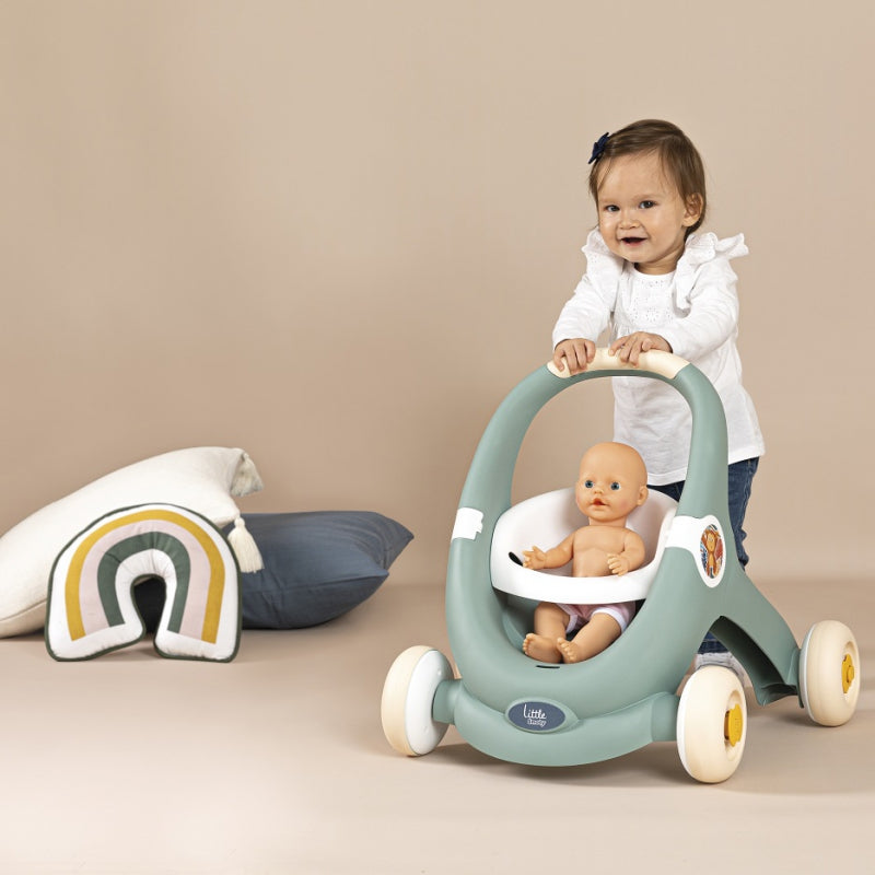 Interaktyvus stumdukas – vežimėlis “Little Walker” vaikams 3in1, SMOBY