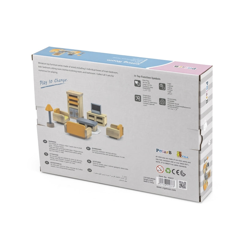 Lėlių namelio baldų komplektas svetainės kambariui, VIGA PolarB