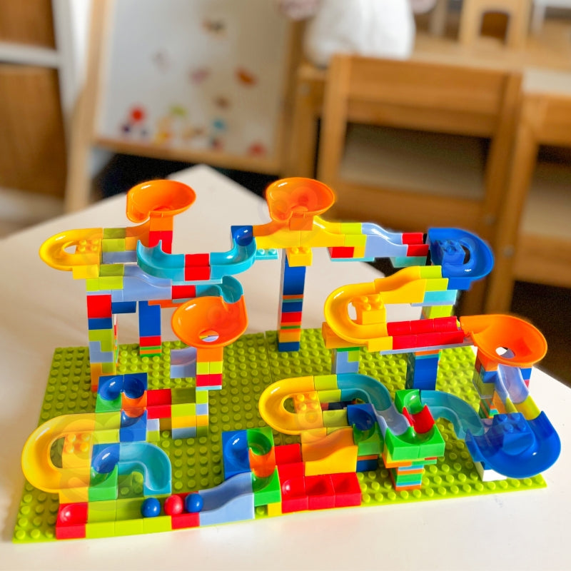 Kamuoliukų trasos kaladėlių rinkinys 340 el, WOOPIE