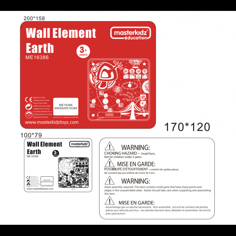 MASTERKIDZ mokomoji lenta Žemė