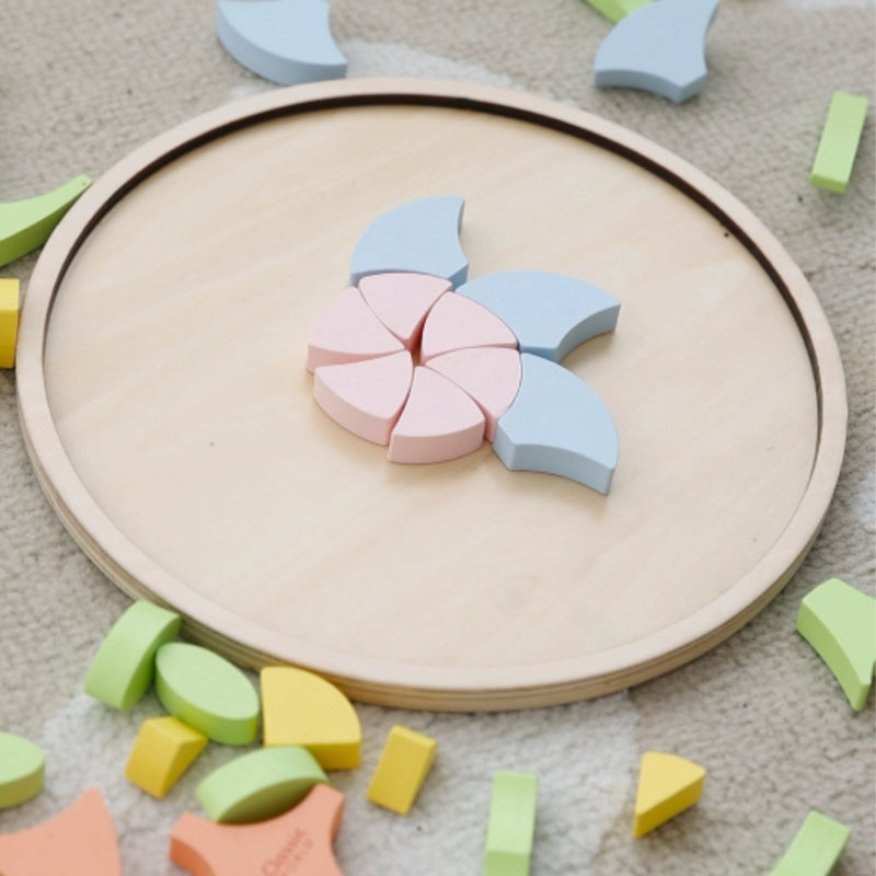 Montessori mozaikos dėlionė “Gėlės” CLASSIC WORLD