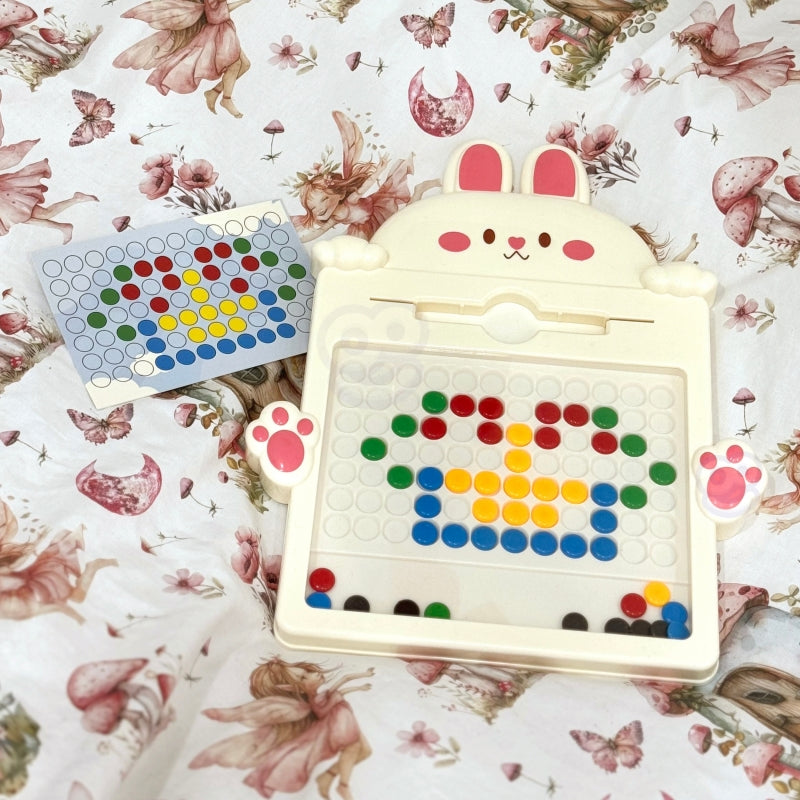 Montessori magnetinė lenta MagPad, WOOPIE, zuikis, rožinis