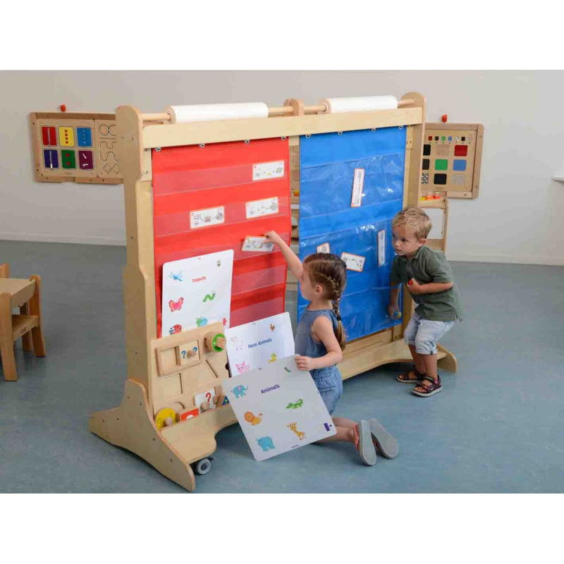 Pakabinama medžiaginė pakaba su kišenėmis, mėlyna, Masterkidz