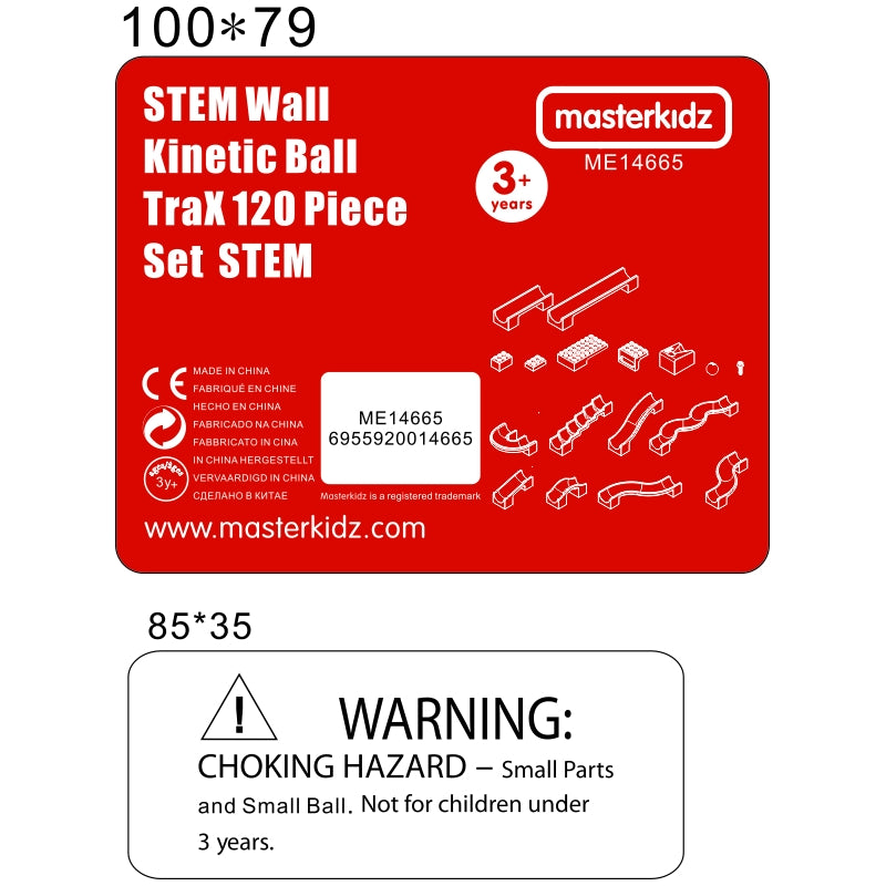 STEM lentos priedai, 120 vnt., MASTERKIDZ