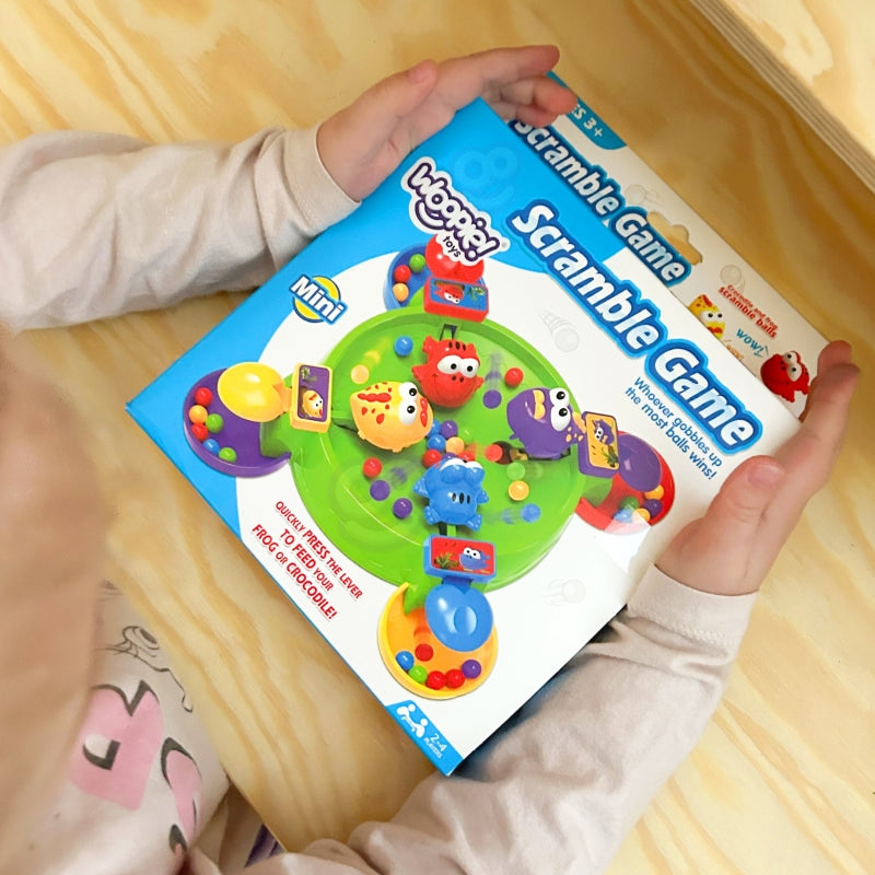 Stalo žaidimas Alkanos varlės ir krokodilai, WOOPIE