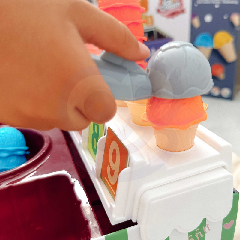 Vaikiška ledų parduotuvė su priedais 87 el, WOOPIE