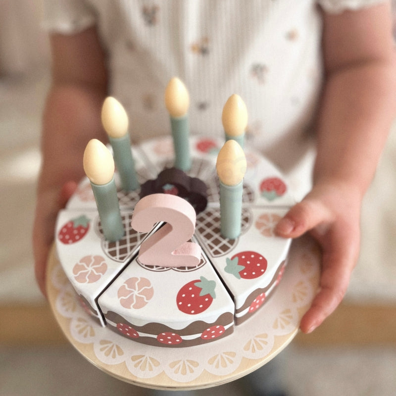 Medinis gimtadienio torto rinkinys su priedais, TOOKY TOY