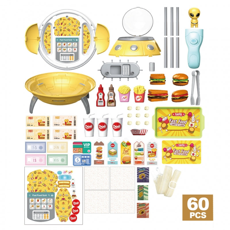 Greito maisto parduotuvė ir kuprinės projektorius Woopie