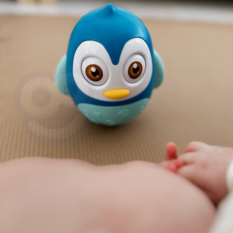 Sensorinis žaislas ir kramtukas , WOOPIE, pingvinas, mėlynas