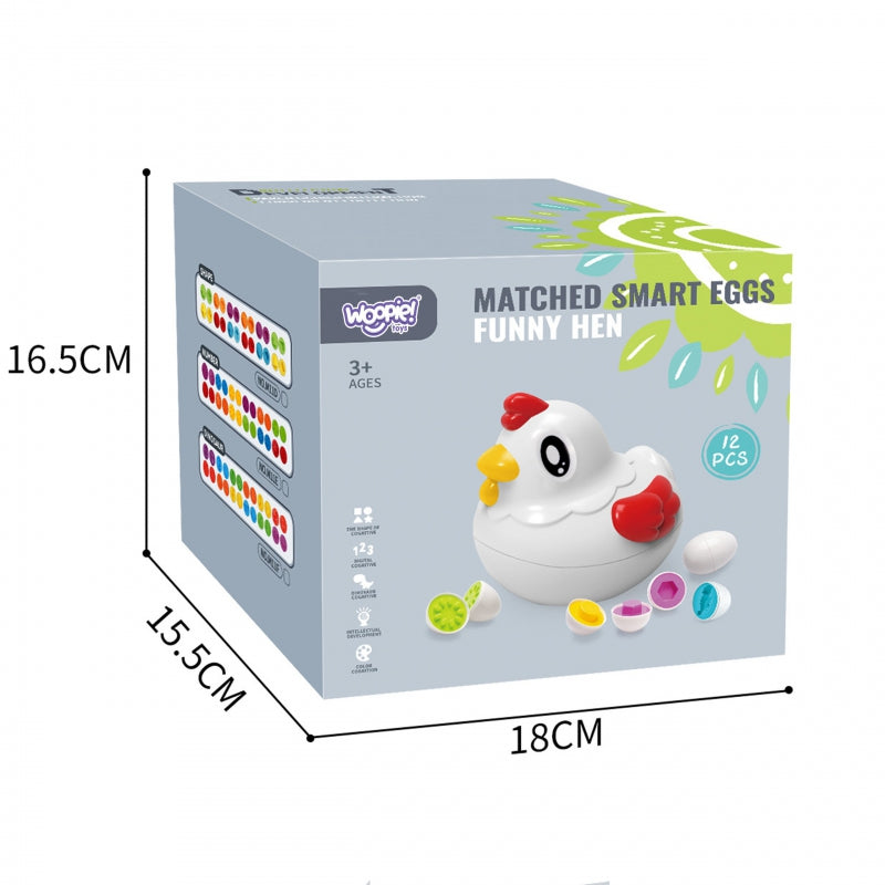 Edukacinis Montessori rūšiuoklis višta, WOOPIE