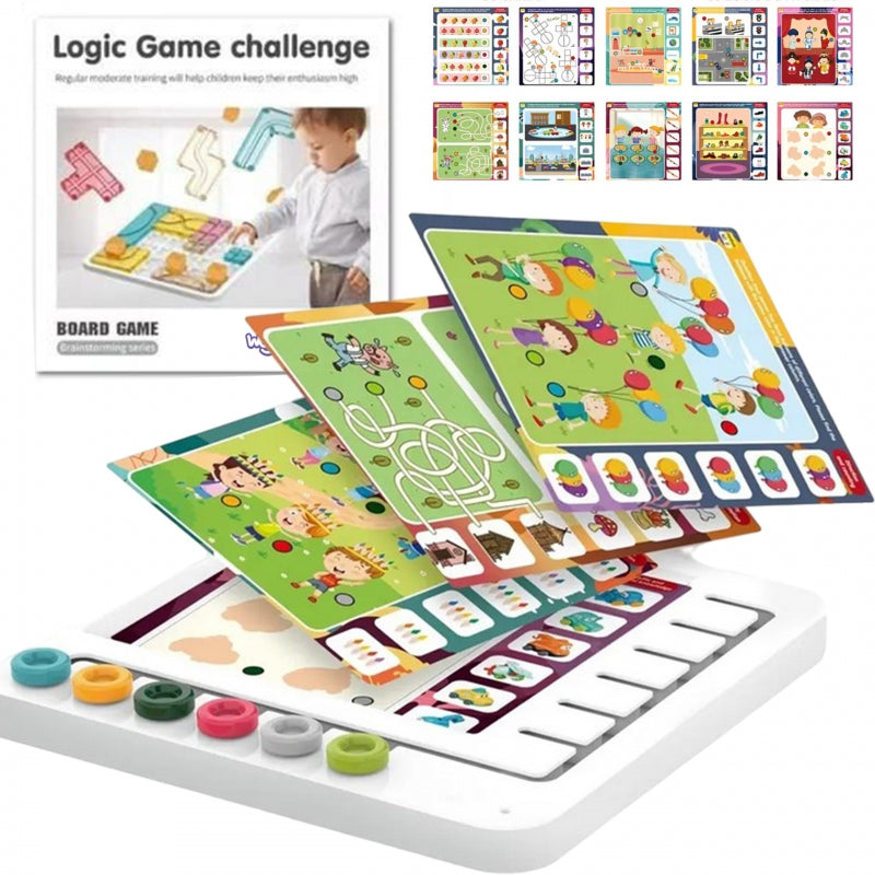 60 loginių stalo žaidimų rinkinys vaikams, WOOPIE