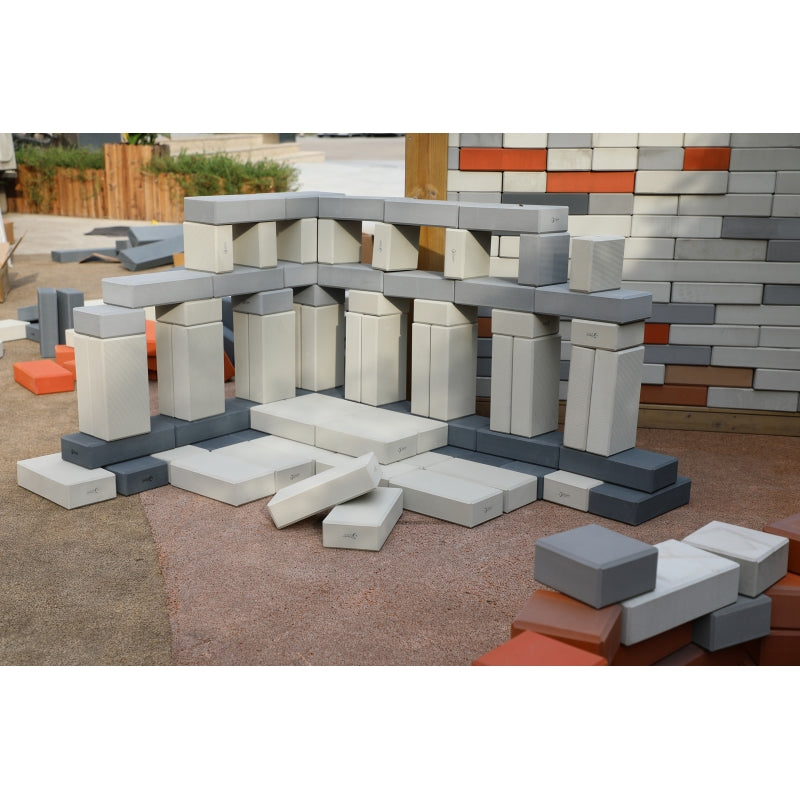 Minkštų plytų rinkinys 90 el, CLASSIC WORLD