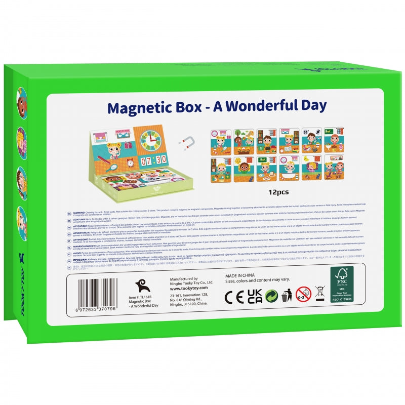 "TOOKY TOY" medinė magnetinės dėžutės dėlionė